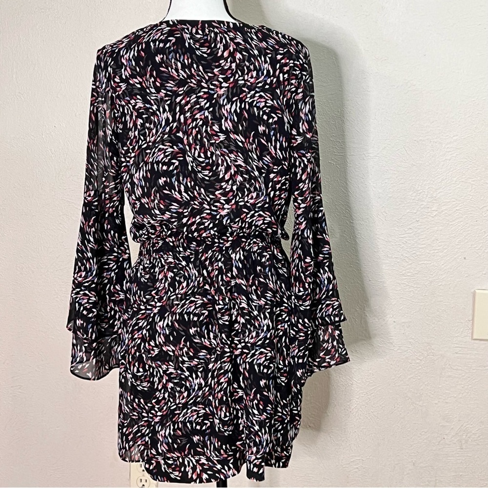 WHBM black scattered print mini dress - Picture 8 of 10